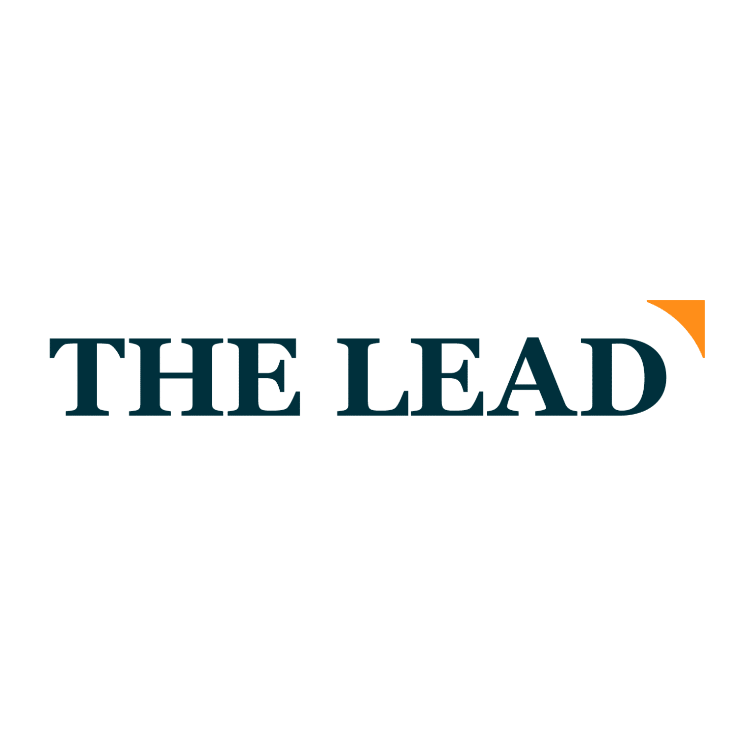 The Lead logo white background